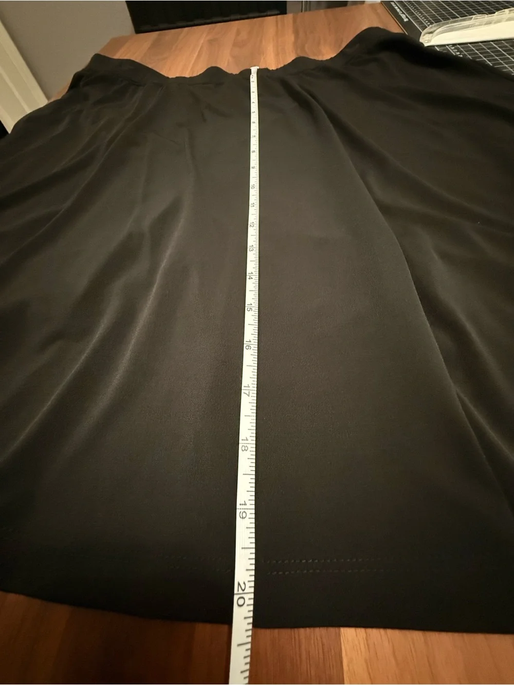 Avenue Black A-Line Knit Skirt with attached Bike Shorts